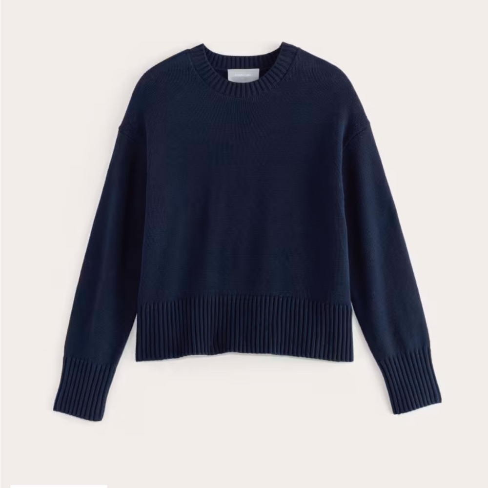 The Boxy Sweater in Everyday Cotton - M